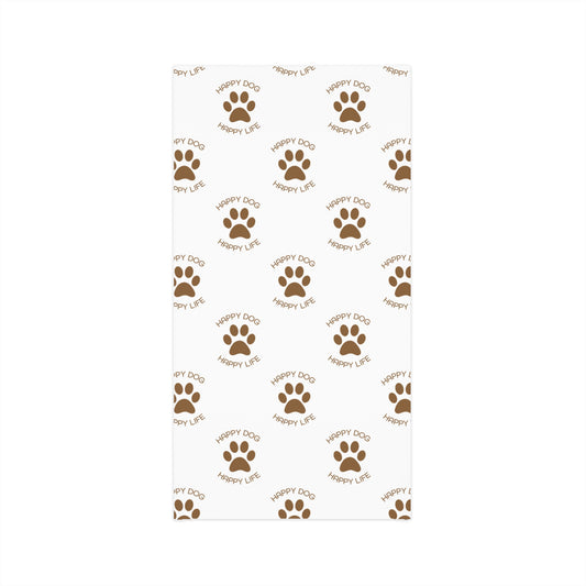 Dog Addict Paw Print Neck Gaiter — Midweight Face & Neck Covering