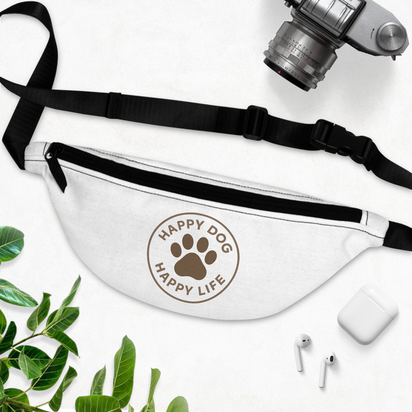 Happy Dog Paw Fanny Pack — Pet Lover Waist Bag