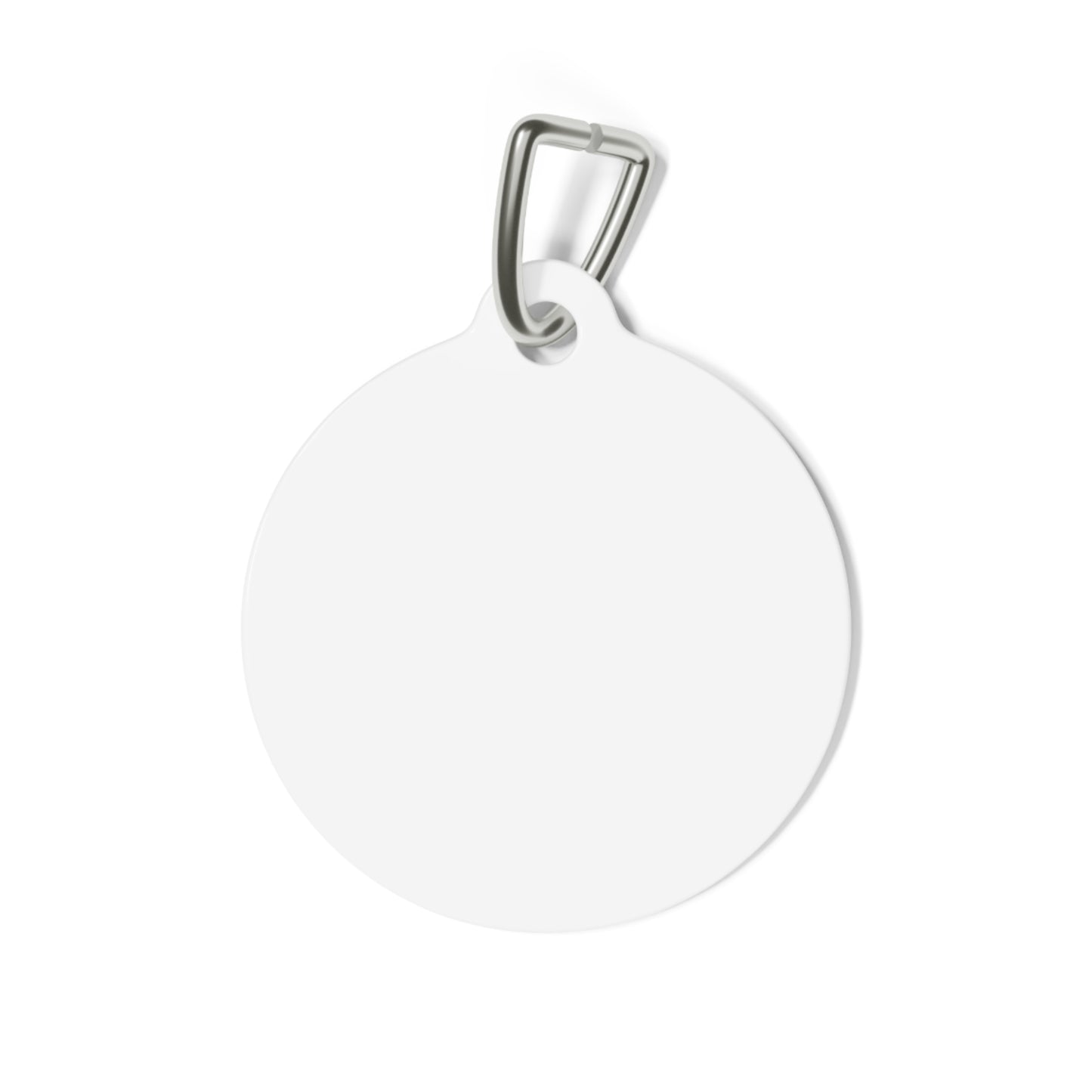 Pet Tag — Round Paw Print ID Tag