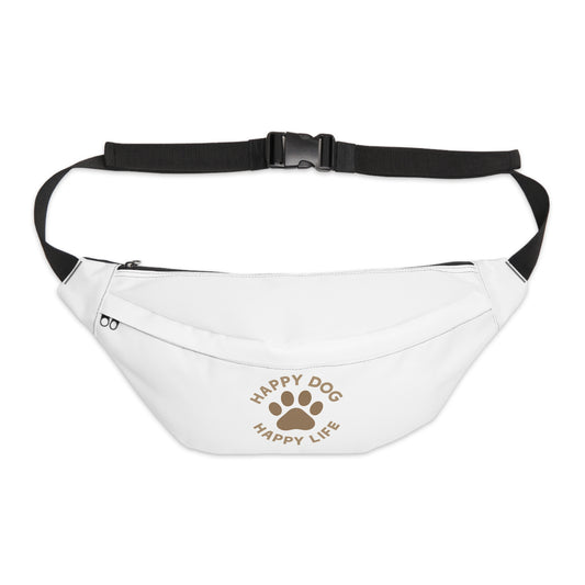 Happy Dog Paw Large Fanny Pack — Hands-Free Dog Walking Waist Bag